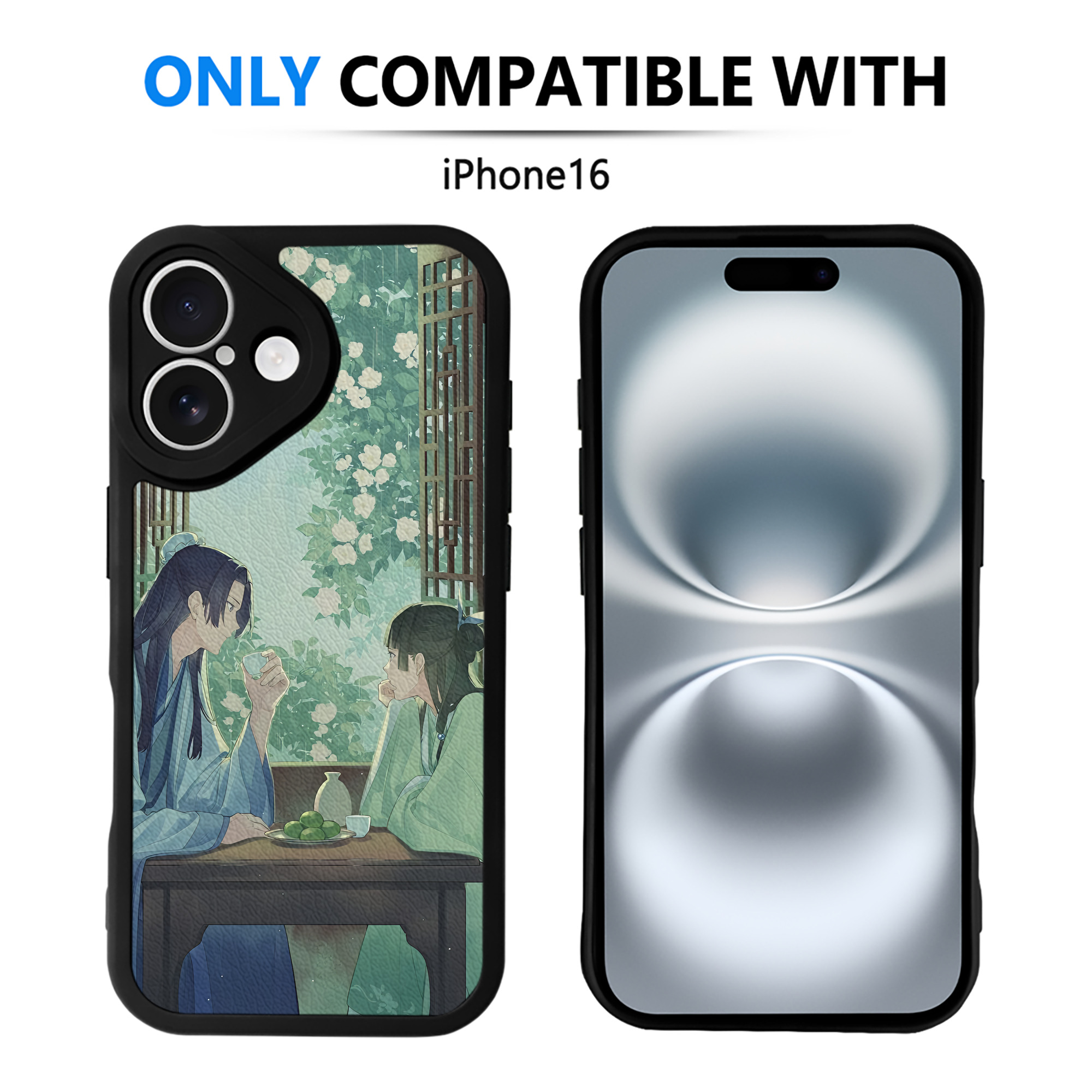 （画像用） 薬屋のひとりごと The Apothecary Diaries 【iPhone 16シリーズ対応】シリコンスマホケース（レザー調） 材質：シリコン